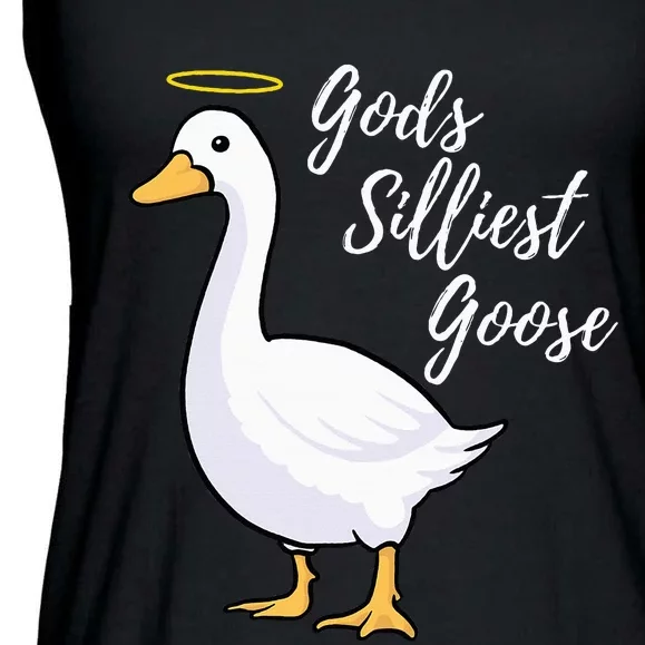 Gods Silliest Goose Ladies Essential Flowy Tank