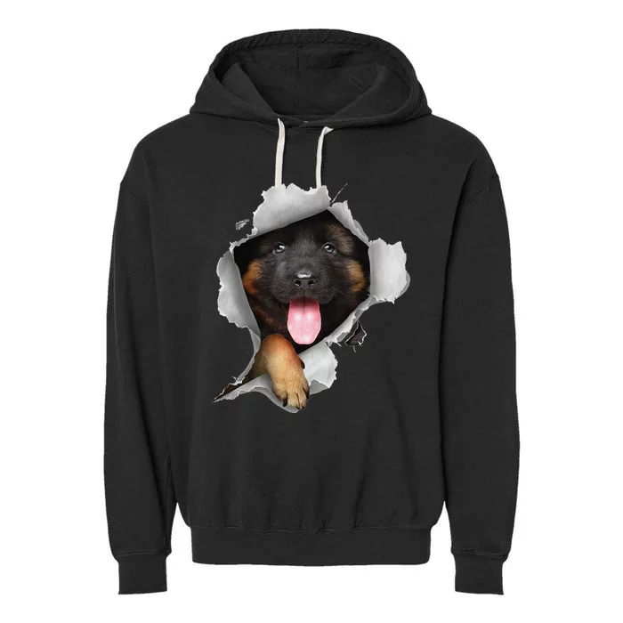 German Shepherd German Shepherd Dog Garment-Dyed Fleece Hoodie