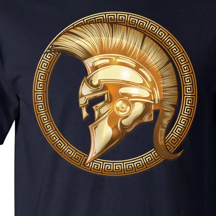 Golden Spartan Gladiator Warrior Helmet Tall T-Shirt