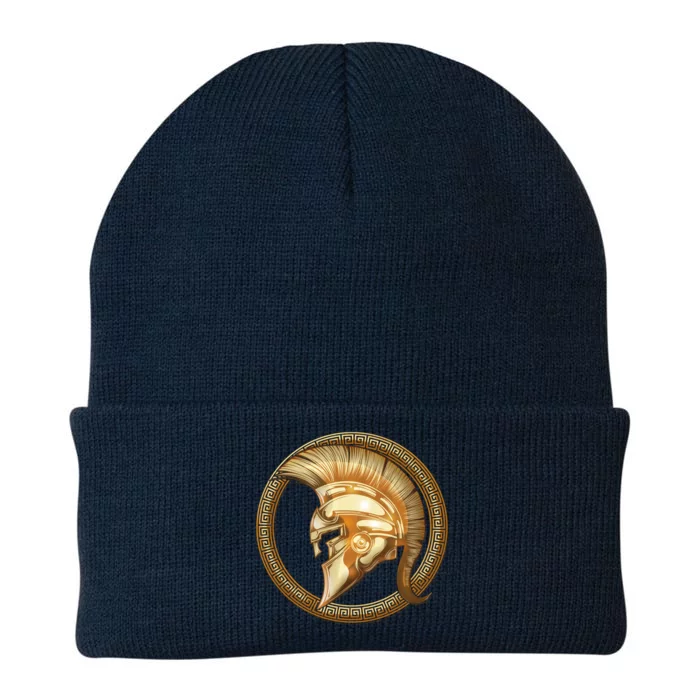 Golden Spartan Gladiator Warrior Helmet Knit Cap Winter Beanie