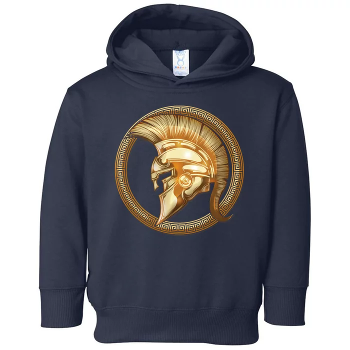 Golden Spartan Gladiator Warrior Helmet Toddler Hoodie