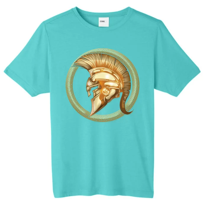 Golden Spartan Gladiator Warrior Helmet ChromaSoft Performance T-Shirt