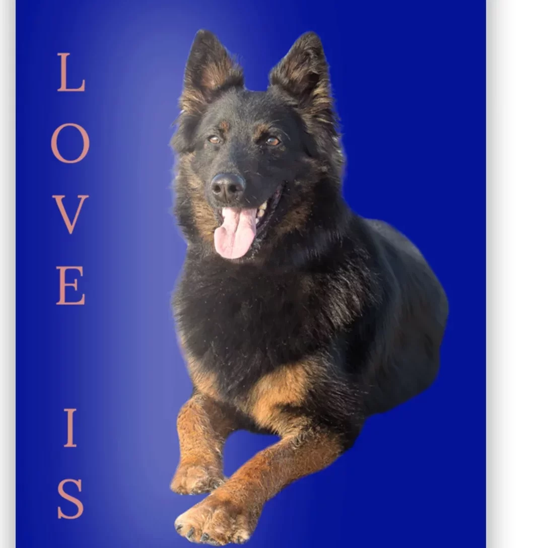 Ger Shepherd Gift Love Dog Mom Dad Gift Poster