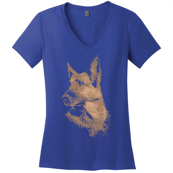 Ger Shepherd Gift Women's V-Neck T-Shirt