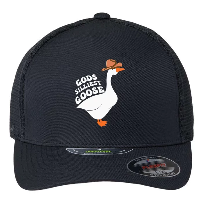 Gods Silliest Goose Flexfit Unipanel Trucker Cap