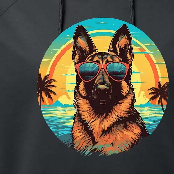 German Shepherd Performance Fleece Hoodie