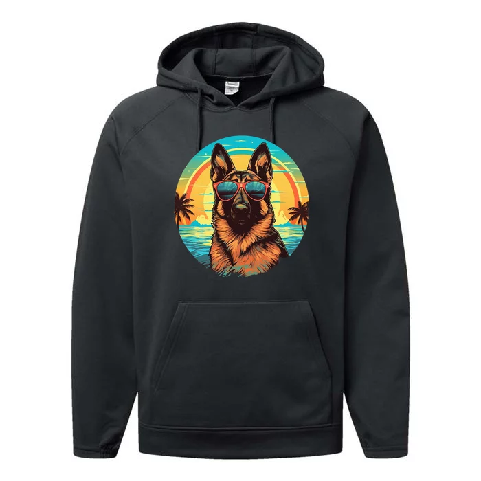 German Shepherd Performance Fleece Hoodie