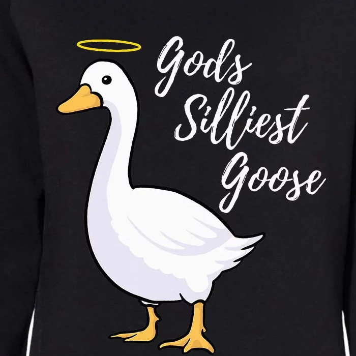 Gods Silliest Goose Womens California Wash Sweatshirt