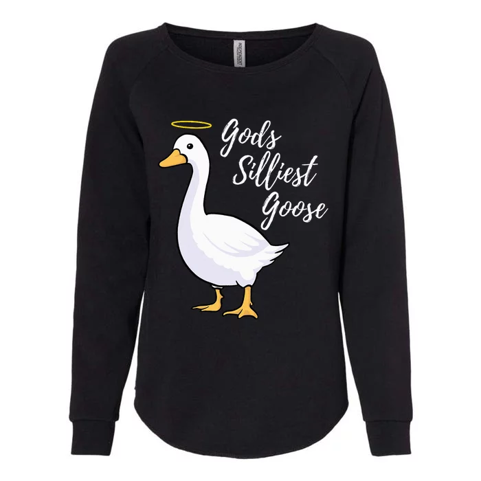 Gods Silliest Goose Womens California Wash Sweatshirt