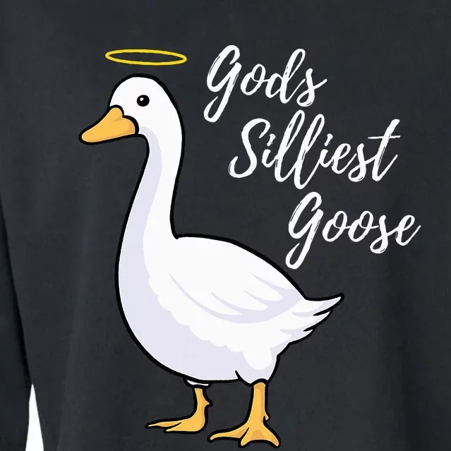 Gods Silliest Goose Cropped Pullover Crew