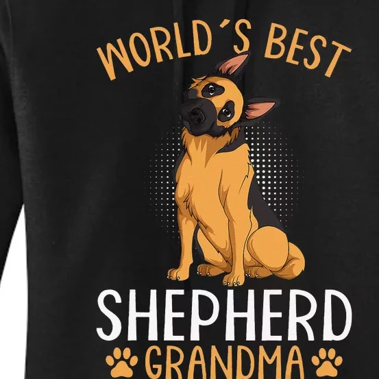 German Shepherd Grandma Dog Women's Pullover Hoodie