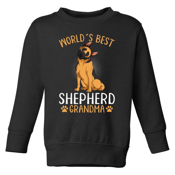 German Shepherd Grandma Dog Toddler Sweatshirt