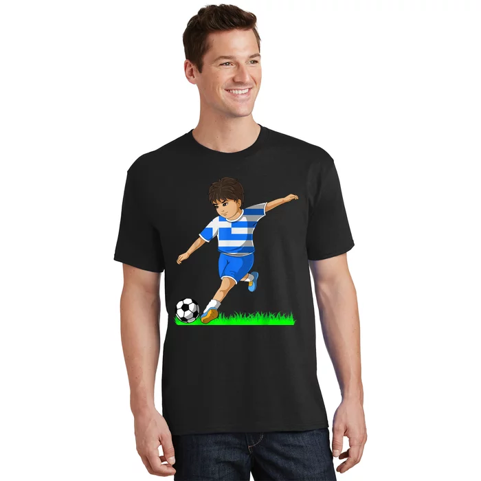 Greece Sports/Soccer Jersey Tee Flag Football Greek T-Shirt