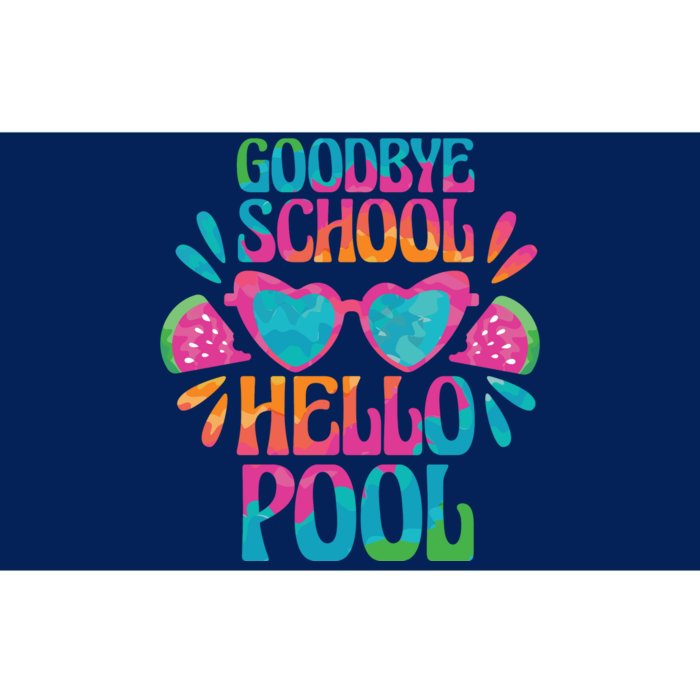 Goodbye School Hello Pool Summer Bumper Sticker