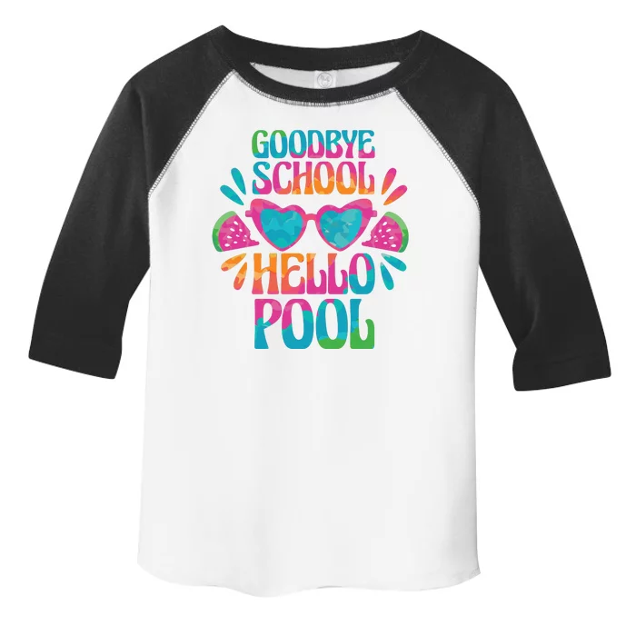 Goodbye School Hello Pool Summer Toddler Fine Jersey T-Shirt