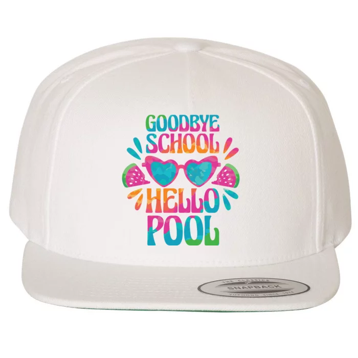 Goodbye School Hello Pool Summer Wool Snapback Cap