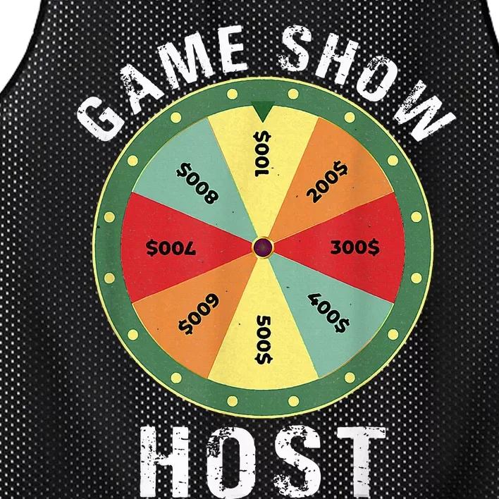 Game Show Host Trivia Board Game Night Questions Vintage Mesh Reversible Basketball Jersey Tank