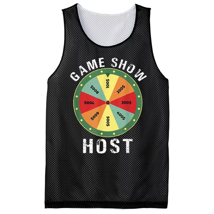 Game Show Host Trivia Board Game Night Questions Vintage Mesh Reversible Basketball Jersey Tank