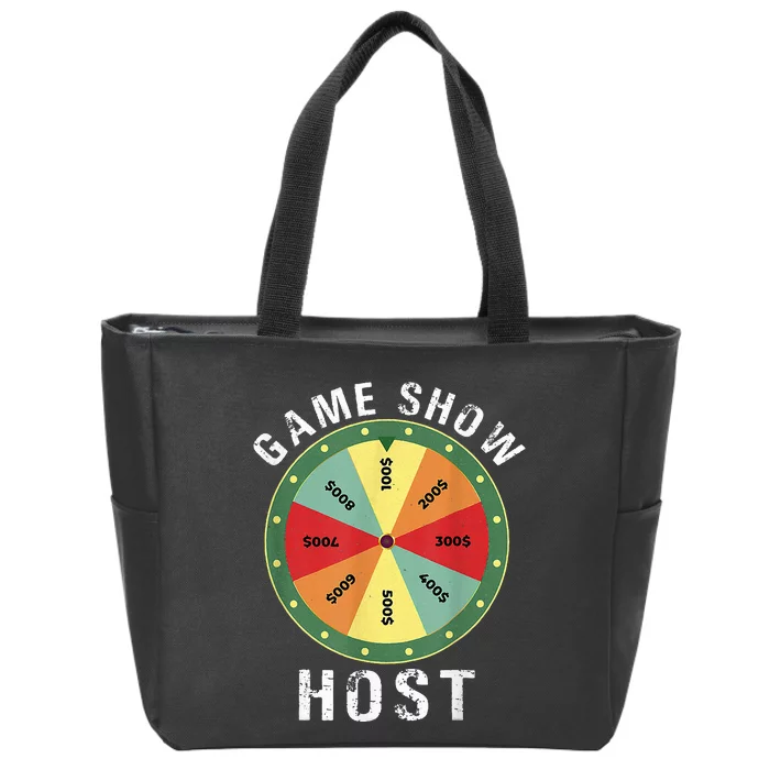 Game Show Host Trivia Board Game Night Questions Vintage Zip Tote Bag