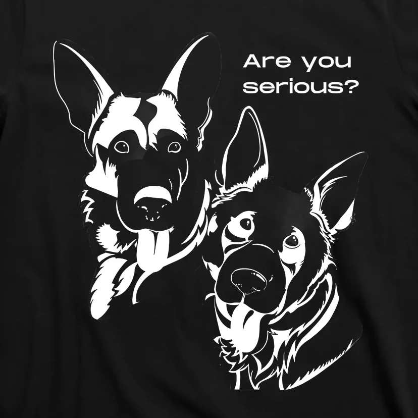 German Shepherd Head Tilt Dog Dad Dog Mom T-Shirt