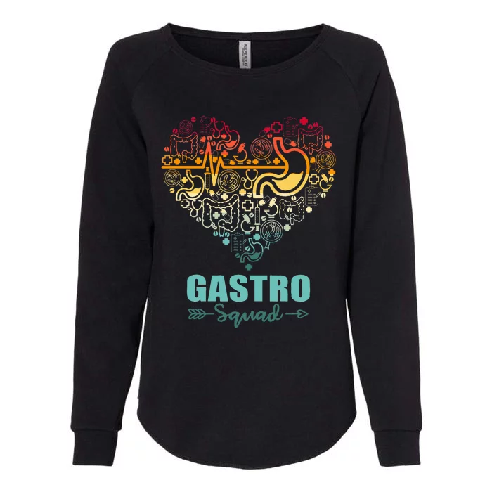 Gastro Squad Heart Funny Gastroenterology Team Womens California Wash Sweatshirt