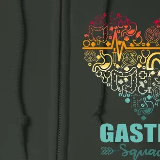 Gastro Squad Heart Funny Gastroenterology Team Full Zip Hoodie