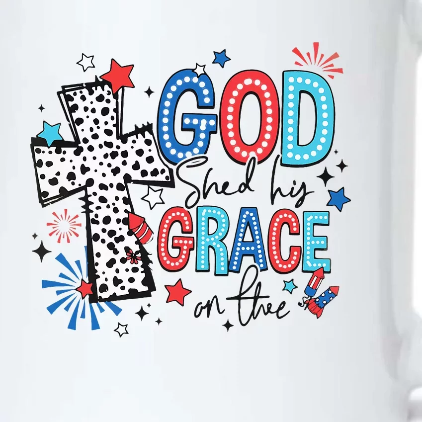 God Shed His Grace On Thee Ameria 1776 Patriotic 4th Of July Black Color Changing Mug