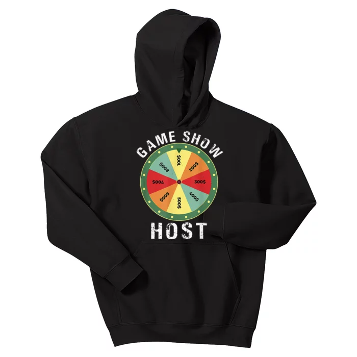 Game Show Host Trivia Board Game Night Questions Vintage Kids Hoodie