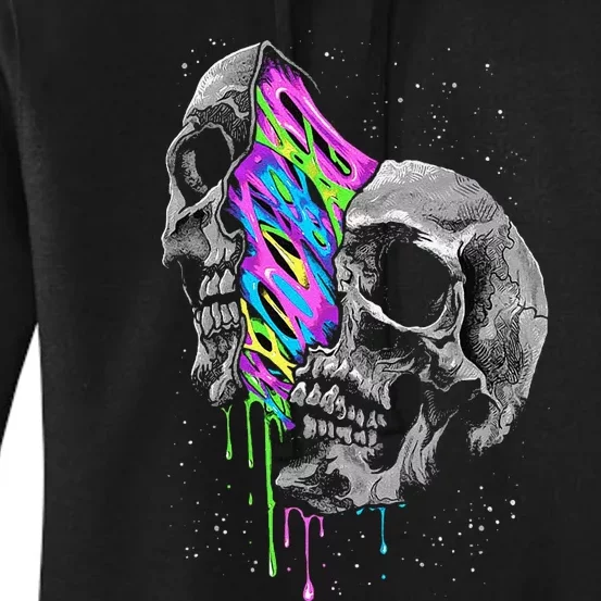 Galaxy Skull Halloween Women's Pullover Hoodie