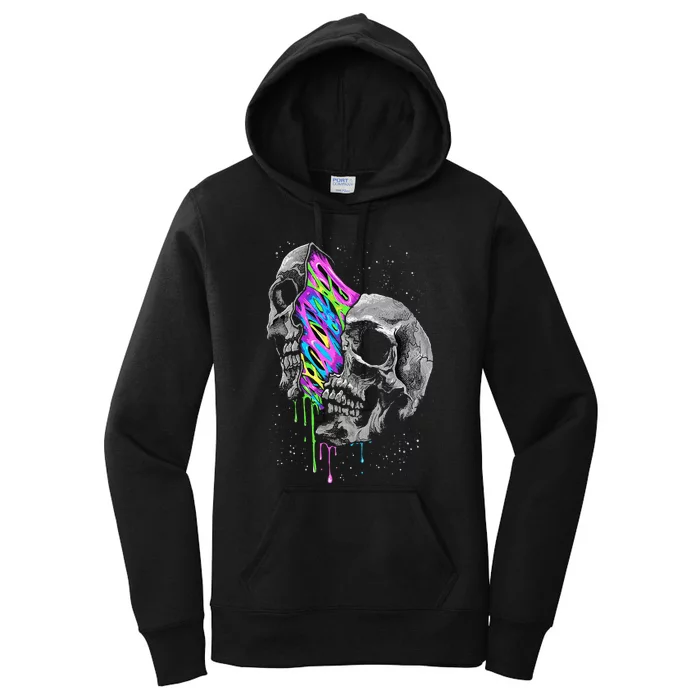 Galaxy Skull Halloween Women's Pullover Hoodie