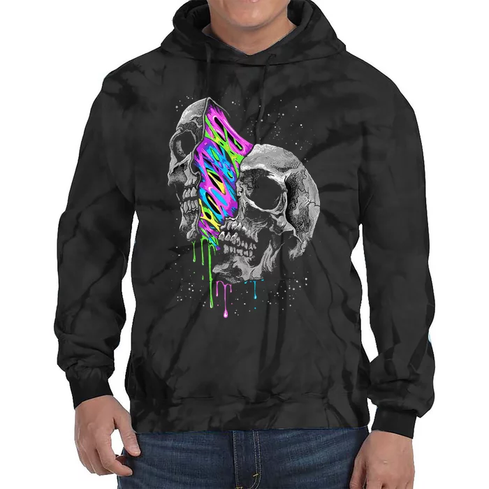 Galaxy Skull Halloween Tie Dye Hoodie