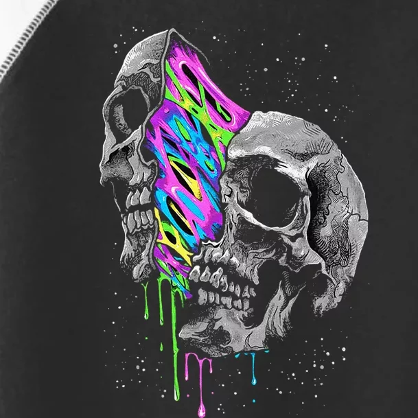 Galaxy Skull Halloween Toddler Fine Jersey T-Shirt