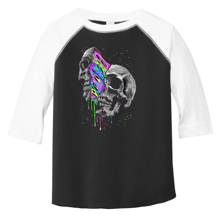 Galaxy Skull Halloween Toddler Fine Jersey T-Shirt