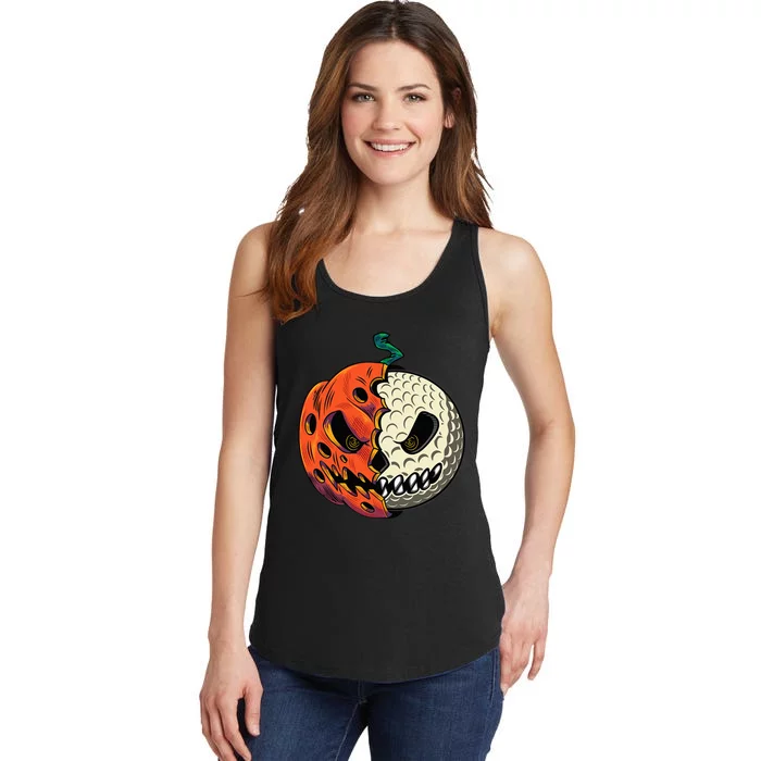 Golfing Skeleton Halloween Golf Halloween Golfer Ladies Essential Tank