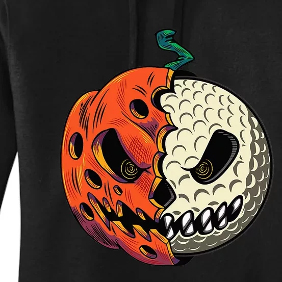 Golfing Skeleton Halloween Golf Halloween Golfer Women's Pullover Hoodie