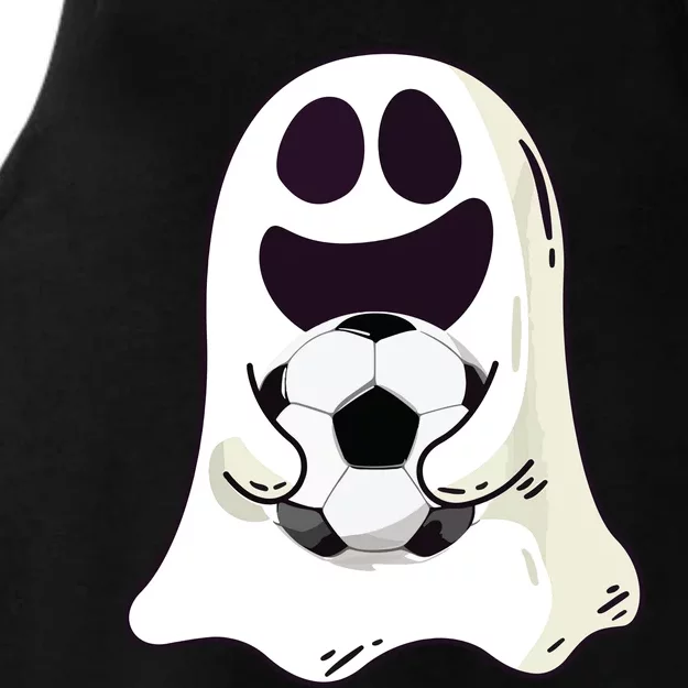 Ghost Soccer Halloween Costume Boy Gift Ladies Tri-Blend Wicking Tank