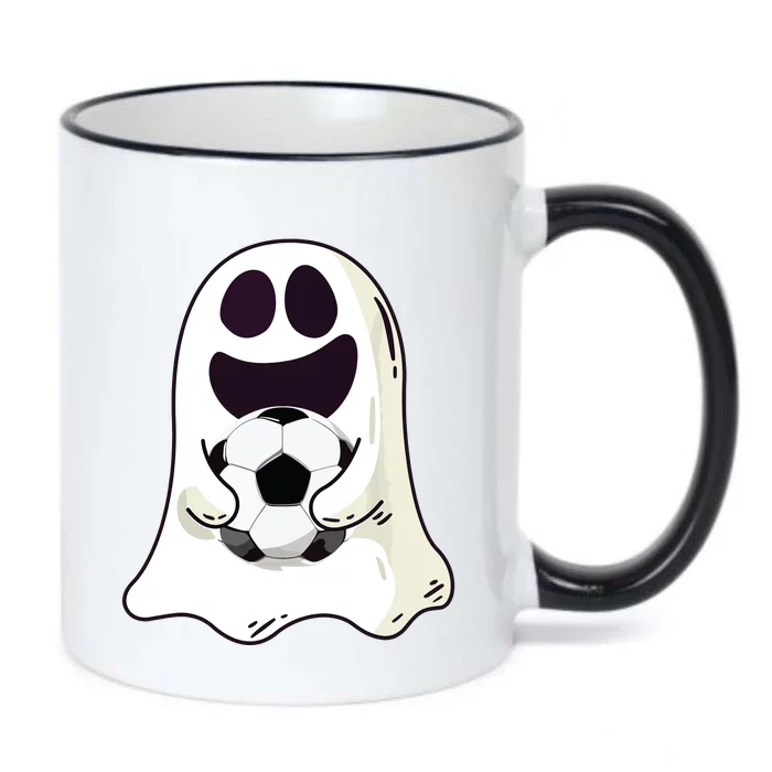 Ghost Soccer Halloween Costume Boy Gift Black Color Changing Mug