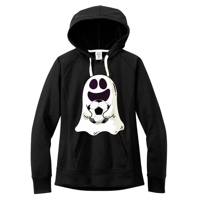 Ghost Soccer Halloween Costume Boy Gift Women's Fleece Hoodie