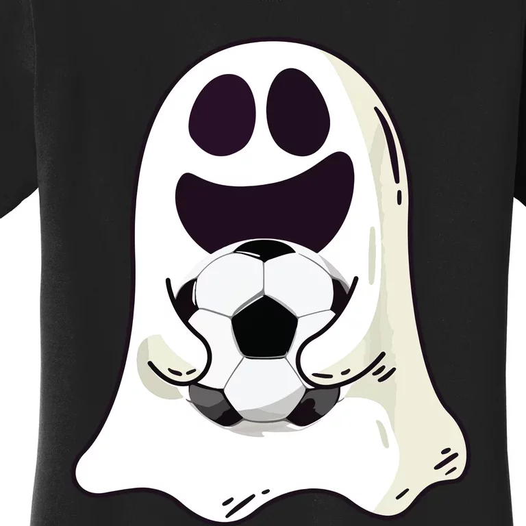 Ghost Soccer Halloween Costume Boy Gift Women's T-Shirt