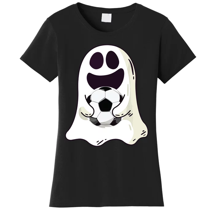 Ghost Soccer Halloween Costume Boy Gift Women's T-Shirt