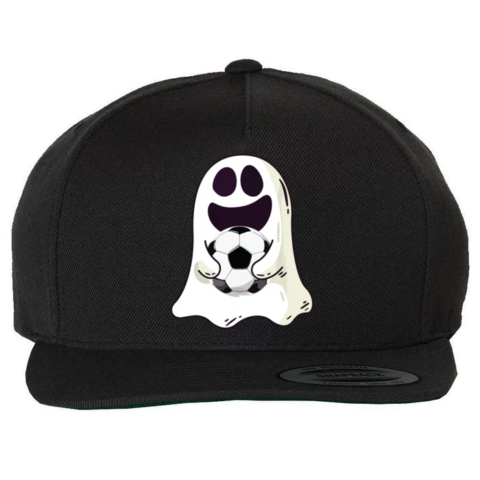 Ghost Soccer Halloween Costume Boy Gift Wool Snapback Cap