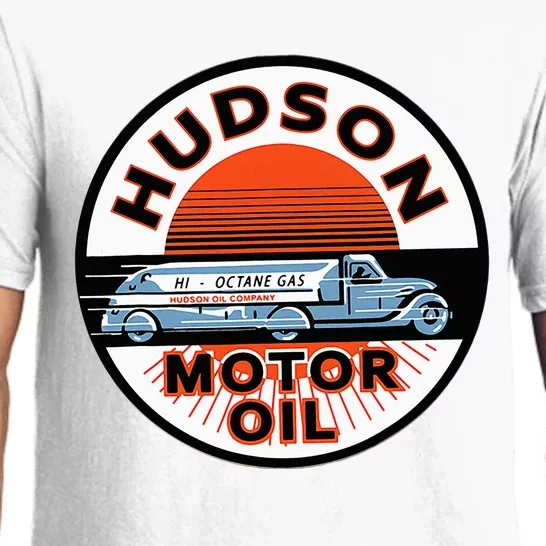 Gas Station Hudson Motor Oil Car Bikes Garage Pajama Set