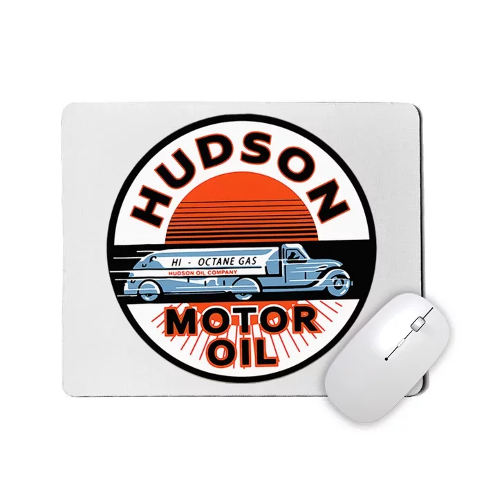 Gas Station Hudson Motor Oil Car Bikes Garage Mousepad