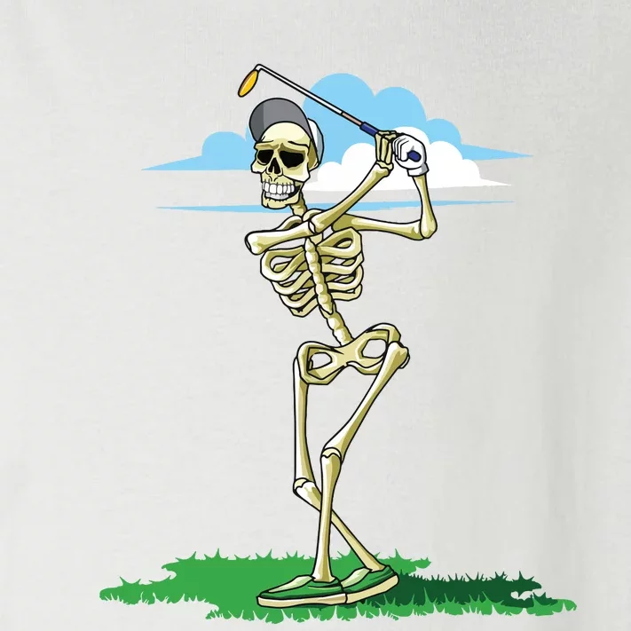 Golfing Skeleton Halloween Golf Halloween Golfer Toddler Long Sleeve Shirt