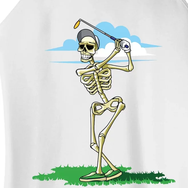 Golfing Skeleton Halloween Golf Halloween Golfer Women’s Perfect Tri Rocker Tank