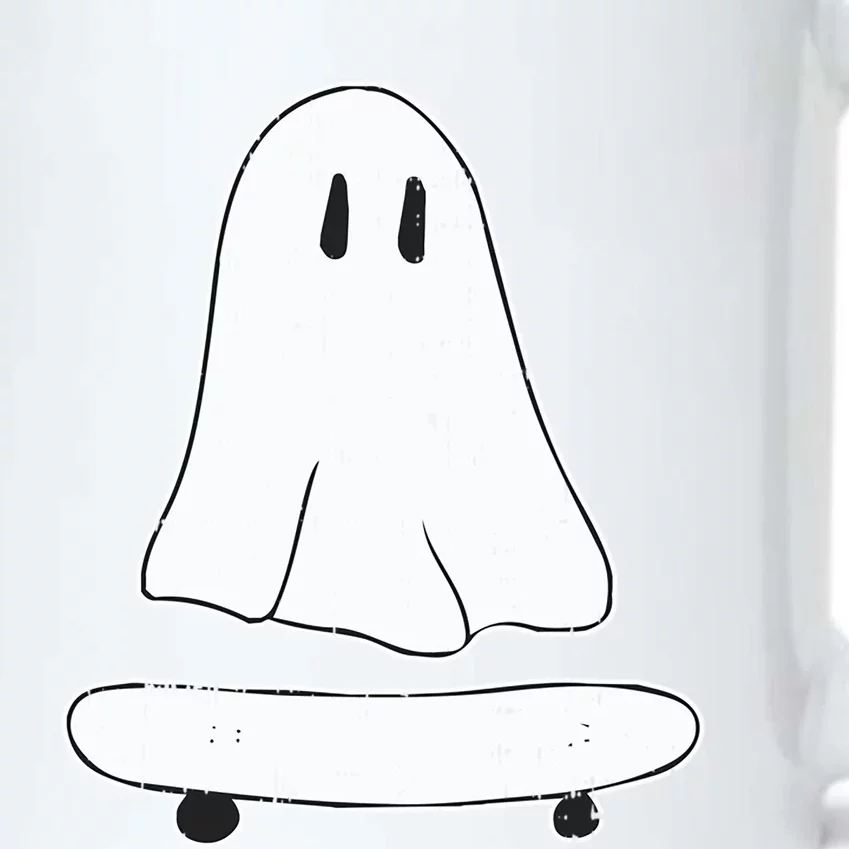 Ghost Skater Halloween Costume Spirit Ghoul SkateboardIng Great Gift Black Color Changing Mug