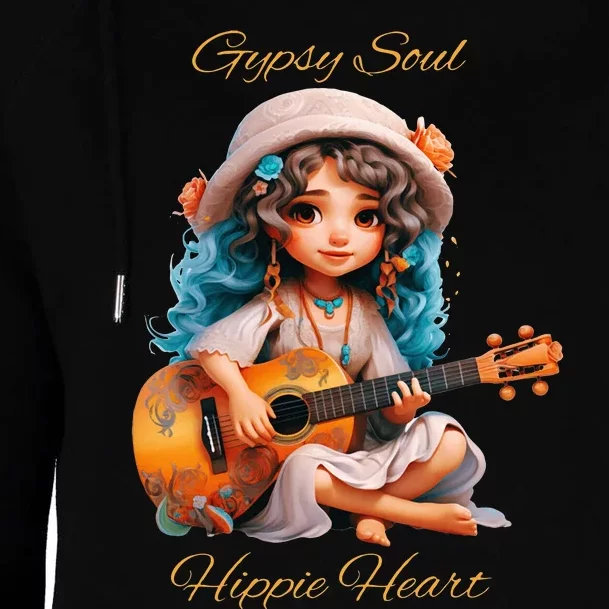 Gypsy Soul Hippie Heart Womens Funnel Neck Pullover Hood