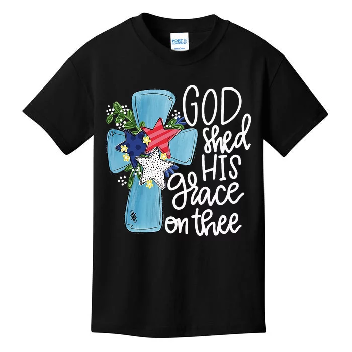 God Shed His Grace On Thee Kids T-Shirt