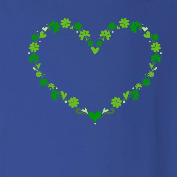 Green Shamrock Heart For St Patricks Day Celebration Outfit Cool Gift Toddler Long Sleeve Shirt