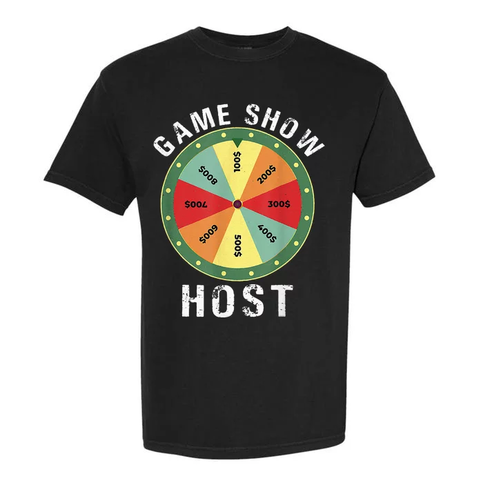 Game Show Host Trivia Board Game Night Questions Vintage Garment-Dyed Heavyweight T-Shirt